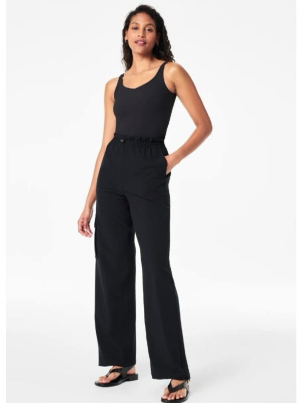 SPANX Women's Casual Friday Cargo Pants 50815R in Very Black